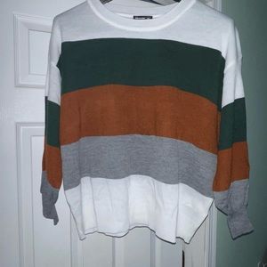 SHEIN LUNE Plus Drop Shoulder
Colorblock Sweater - Size 16 (2XL)